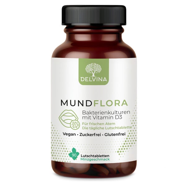 Delvina Mundflora Lutschtabletten gegen Mundgeruch - Minze 90 St