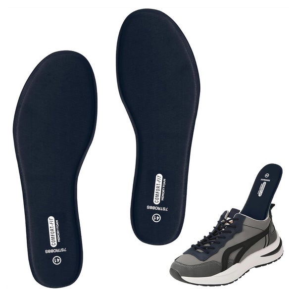 Memory Foam Einlegesohlen Damen Herren Sport Freizeit Blau E 1 St