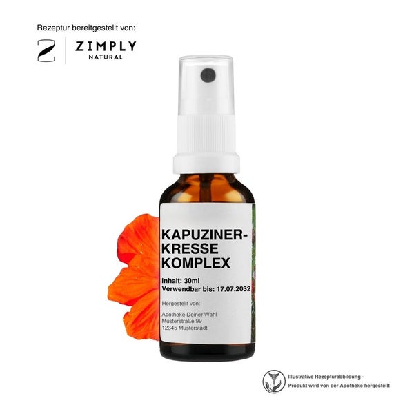Zimply Natural KAPUZINERKRESSE KOMPLEX - Pflanzbasierte Rezeptur 30 ml