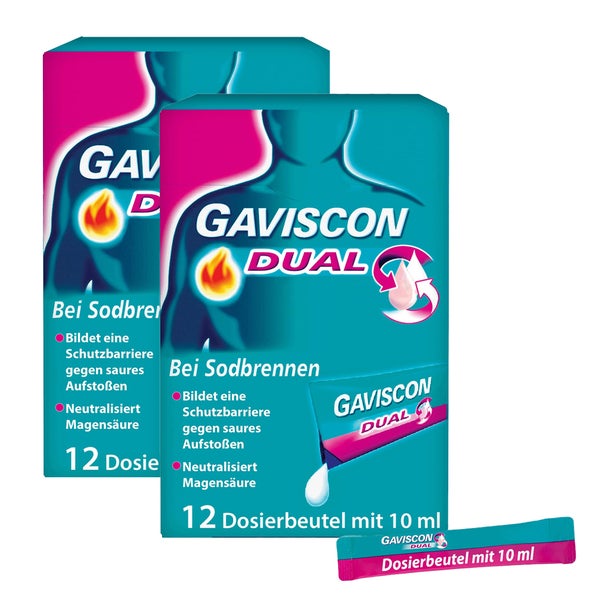 GAVISCON Dual Suspension Duo 2X12X10 ml