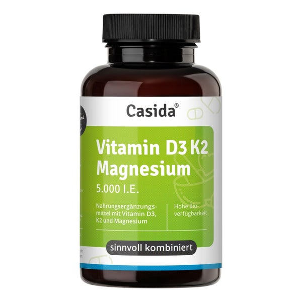 Vitamin D3 K2 Magnesium 5000 I.e. Kapseln 90 St
