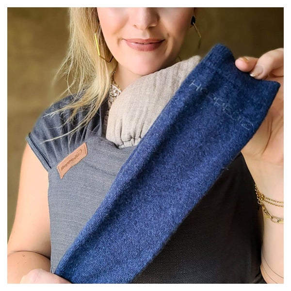 Merino-Babystulpen navy