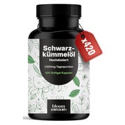 Schwarzkümmelöl - 420 Softgel Kapseln - Bloom Naturals 420 St