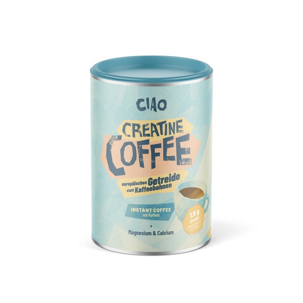 Instantkaffee auf Getreidebasis mit Kreatin, Magenesium und Calcium 150 g