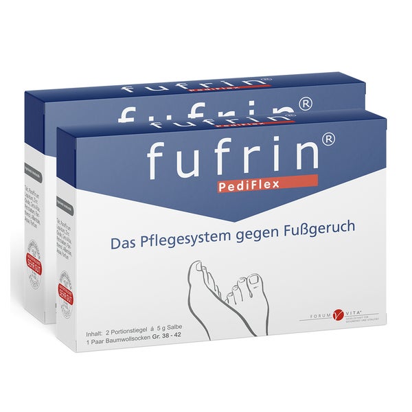 fufrin® Fusspflegesystem bei Fußgeruch Schweißfüßen - Gr. 43-46 2 St
