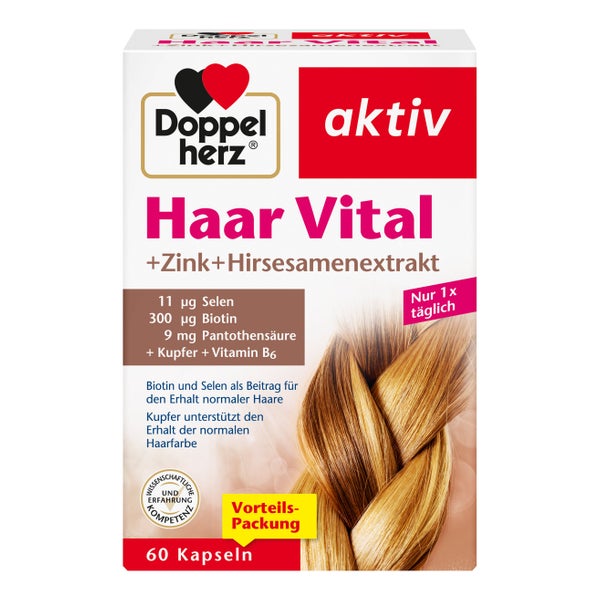 Doppelherz Haar Vital + Zink + Hirsesamenextrakt 60 St