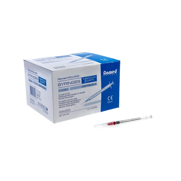Romed Tuberkulinspritze mit Kanüle 1 ml - 100 Stück 100 St