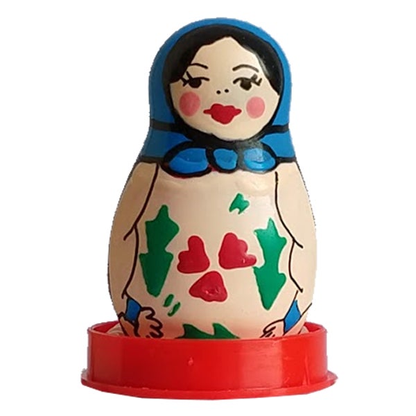 Scherzkondom «Matrjoschka» – handbemalt, russischer Partygag (1 Stück) 1 St