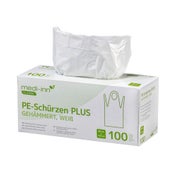 Medi-Inn PE-Schürzen PLUS, gehämmert, weiß, in Spenderbox, 80 x 110 cm 100 St