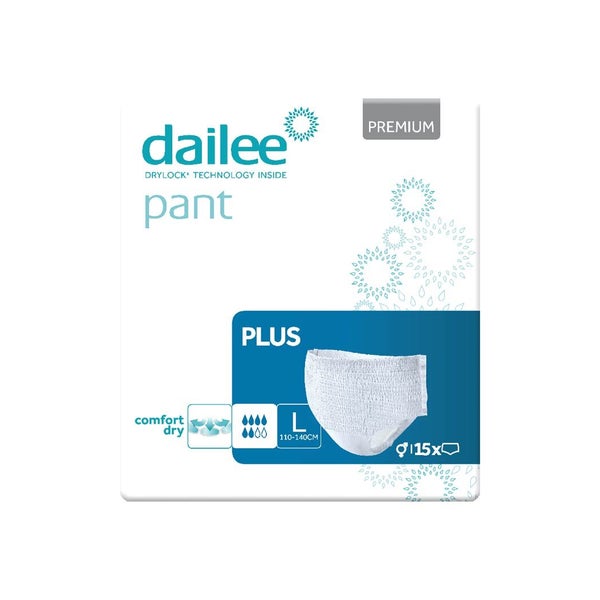 Dailee Pant Premium Plus L 15 St