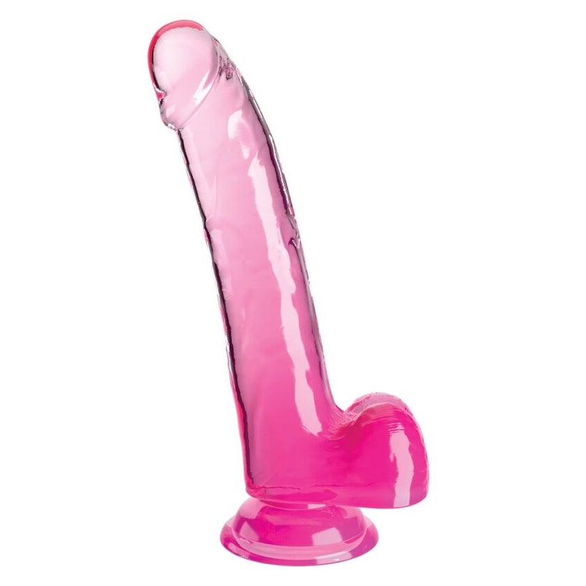 King Cock - Clear Dildo mitHoden günstig kaufen