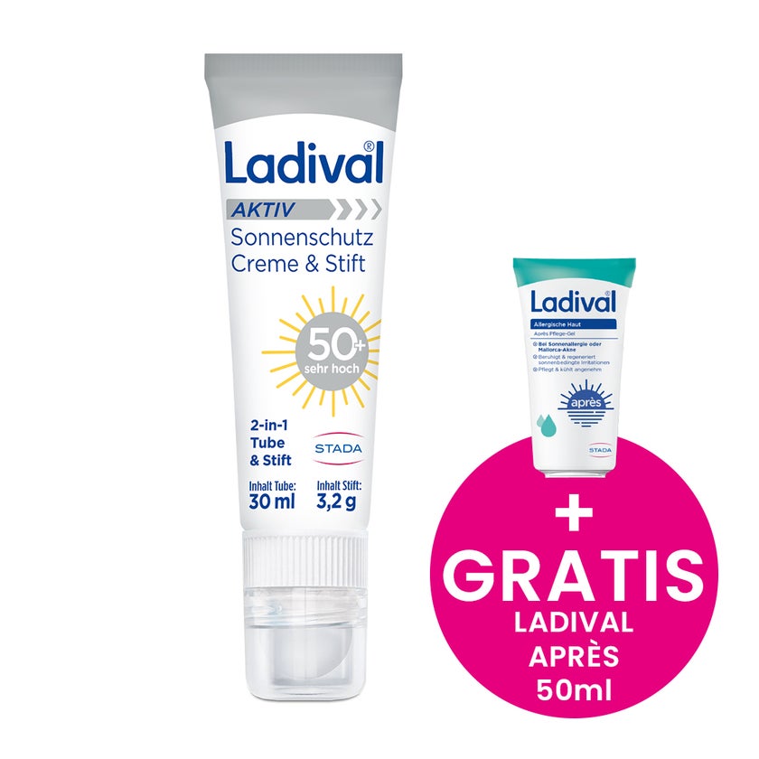 Ladival Aktiv Sonnenschutz Creme & Stift LSF 50+ 30 ml