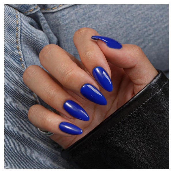 Künstliche Nägel Press On Gel Almond Set 24 Königsblau 1 St