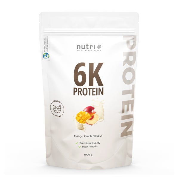 nutri+ 6K Veganes Protein Pulver - Mango Peach 1000 g