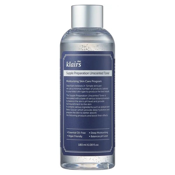 Dear Klairs Supple Preparation Facial Toner – Ohne Duft 180 ml