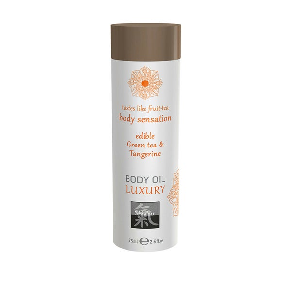 Shiatsu - Körperöl Massageöl mit Aroma Duft
 Geschmack Grüner Tee und Mandarine 75 ml