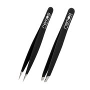 Pinzetten Set Edelstahl schwarz 2-teilig 1 St