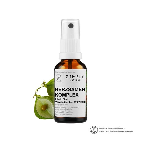 ZIMPLY NATURAL Herzsamen Komplex - Pflanzenbasierte Rezeptur 30 ml