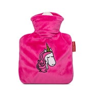Wärmflasche Junior 0,6l mit Veloursbezug Einhorn pink 1 St
