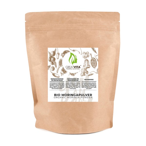 GreatVita Bio Moringa Pulver 400 g