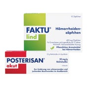 Produktabbildung: Posterisan Akut Sal + Faktulind Zäpfchen 1 Set