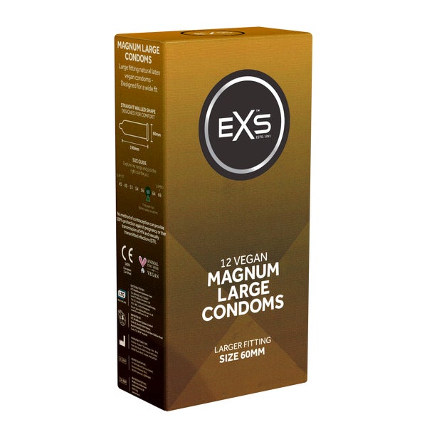 «Magnum» Extra Large, XXL-Kondome für noch mehr Freiraum (12 Kondome) 12 St
