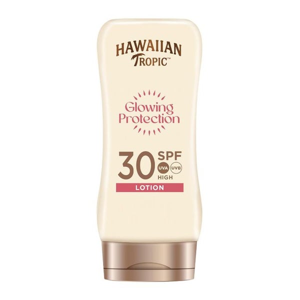 Hawaiian Tropic | Glowing Protection Sunscreen, Schützende Sonnenlotion LSF 30 UVA + UVB Schutz 180 ml