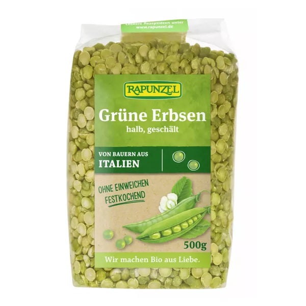 Rapunzel - Erbsen grün, halb, geschält 500 g