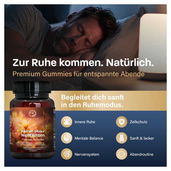 peplement Safran Night Edition - Zuckerfreie Gummies 60 St