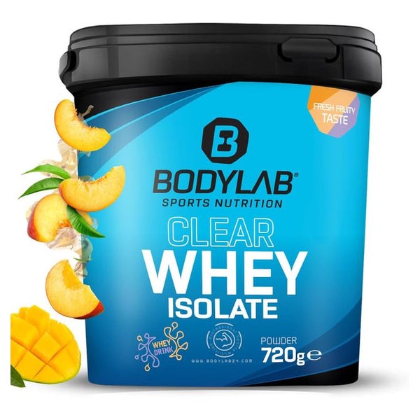 Bodylab24 Clear Whey Isolate Mango-Pfirsich-Eistee 720 g