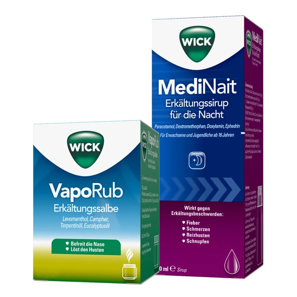 Wick MediNait 180ml + Wick VapoRub 50g 1 Set