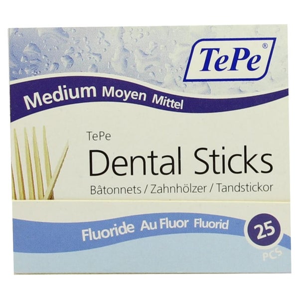 TEPE Zahnhölzer Mittel m.Fluorid 25 St