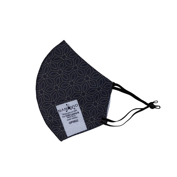 Nanovio FFP2 Maske wiederverwendbar - Black & Gold 1 St
