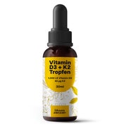 Vitamin D3 K2 Tropfen 1.000 IE/40 µg - Bloom Naturals 30 ml