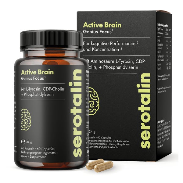 serotalin Active Brain Genius Focus | Geistige Leistung¹² 60 St