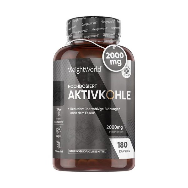 WeightWorld Aktivkohle Kapseln 180 St