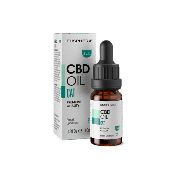 CBD OIL CAT - Natürliches Beruhigungsöl für Katzen, reich an Vitaminen - 10 ml 10 ml