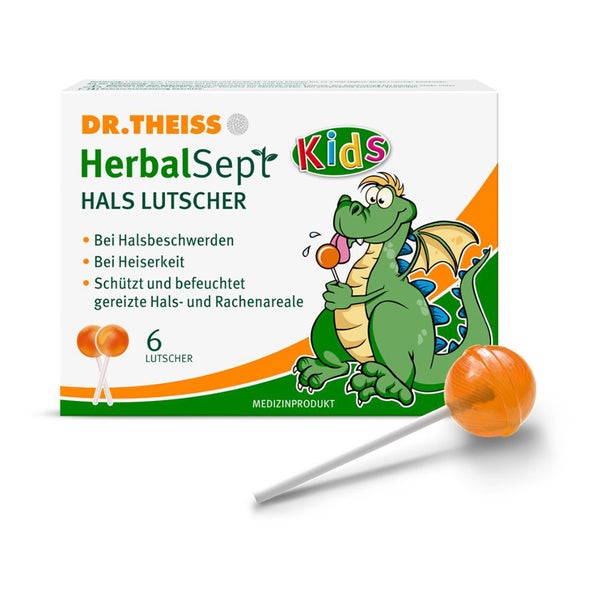 Dr. Theiss HerbalSept Hals Lutscher Kids 6 St