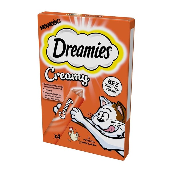 DREAMIES Leckeres Huhn Katzenleckerli 4x10g 0,04 kg