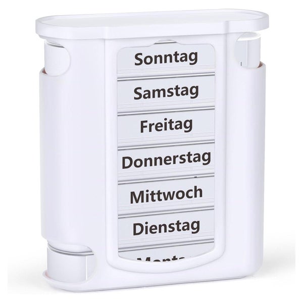 Opret Tablettenbox 7 Tage mit 4 Fächern für Morgens Mittags 1 St