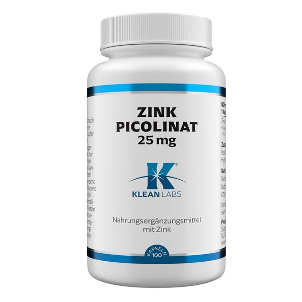 Zinkpicolinat 25 Mg Klean Labs Kapseln 100 St