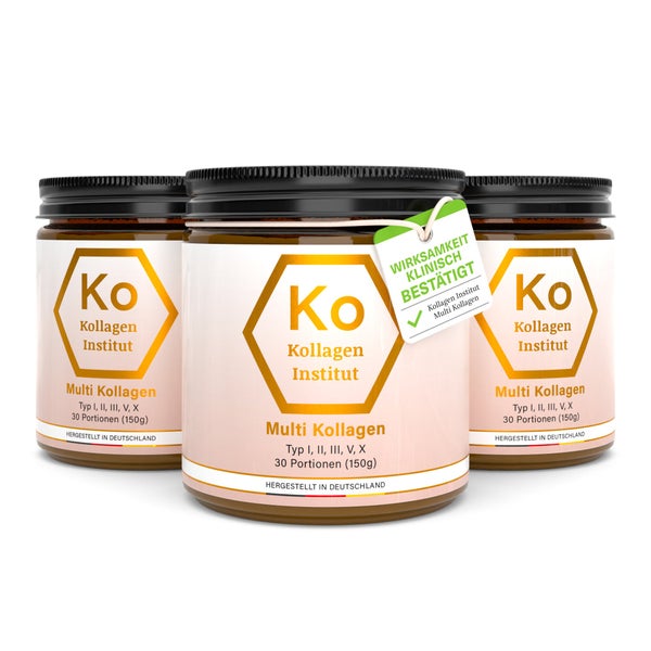 Kollagen Institut® Multi Kollagen Pulver Vorteilsset 3 x 150 g