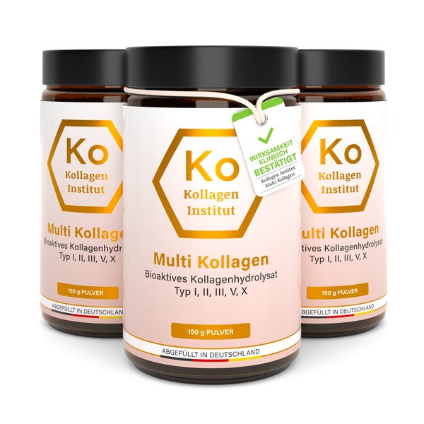 Kollagen Institut® Multi Kollagen Pulver Vorteilsset 3 x 150 g