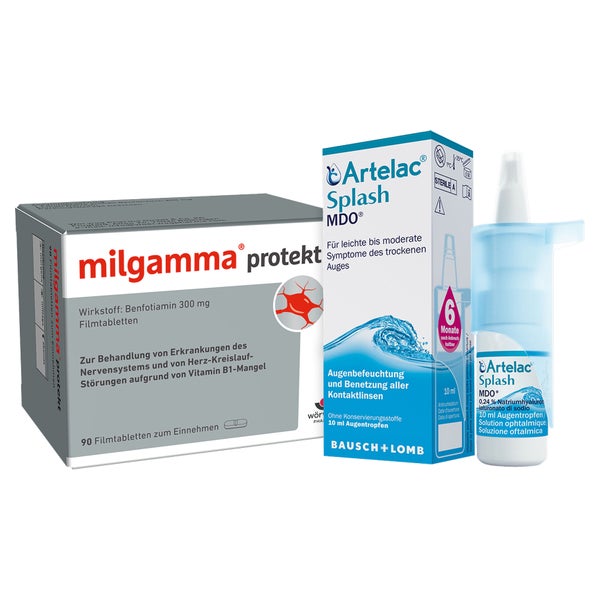 Milgamma Protekt + Artelac Splash MDO 1 Set