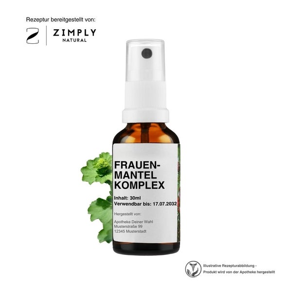 Zimply Natural FRAUENMANTEL KOMPLEX - Pflanzbasierte Rezeptur 30 ml