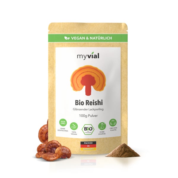 myvial® Bio Reishi Pulver 100 Gramm vegan 100 g