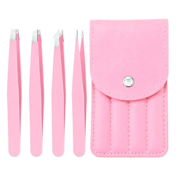 UNIQ Reise-Pinzetten-Set in Pink (5-teilig)