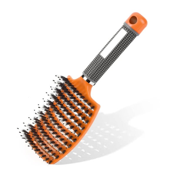 Flexibel URAQT Entwirrungsbürste Haarbürste Griff Wildschwei 1 St