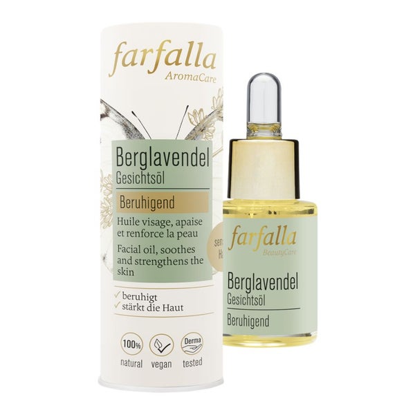 Farfalla Gesichtsöl Berglavendel, beruhigend Bio