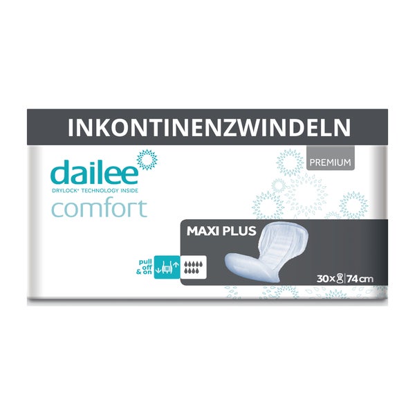 Dailee Comfort Inkontinenzeinlagen Maxi Plus für Erwachsene 120 St